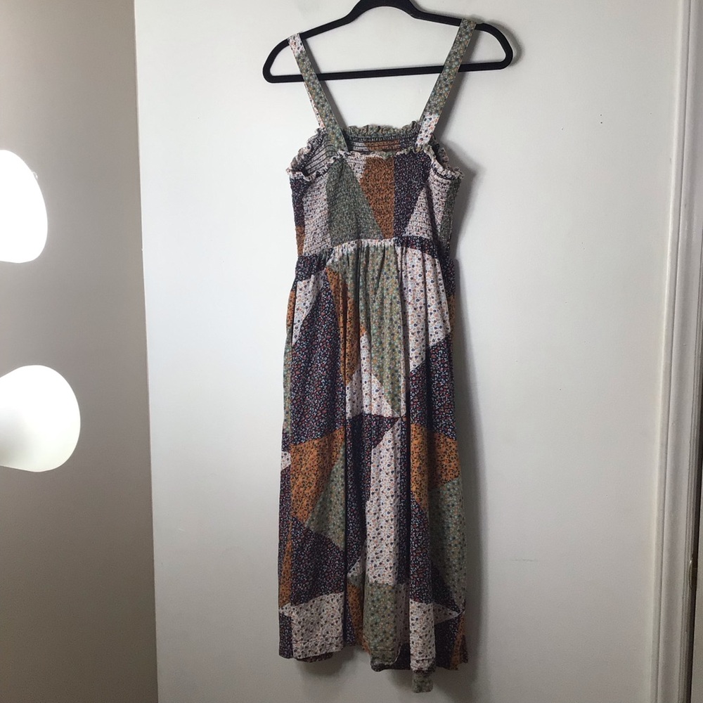 Universal Thread Multicolor Patchwork Midi Dress … - image 7